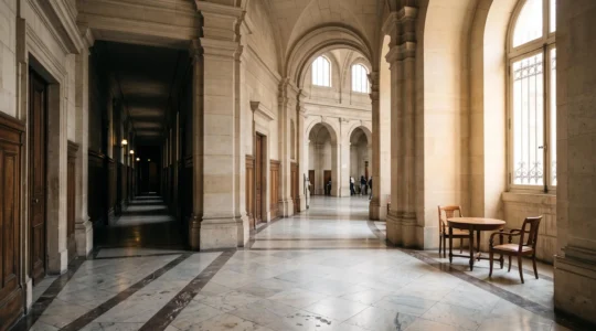 Deux chemins symbolisant le choix entre une médiation rapide et une longue procédure judiciaire pour résoudre un litige du travail en France
